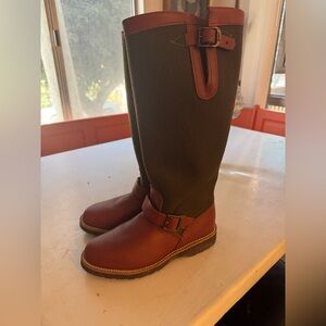 New Women Chippewa Boot 8M L23913 Viper Cloth & Leather Oil Resistant Sole OBO